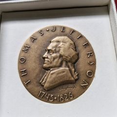 Thomas Jefferson1743-1826 Hall Of Fame For Great Americans At Nyu Brass Medal