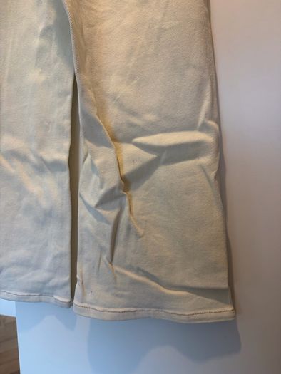 Leigh Tucker Willow Girls Cream/Lemon Wide Leg Jeans (7-8 Years)