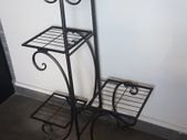 Brand New Metal Plant Shelf Flower Display Stand Garden Planter Holder with 4 Tier Shelves Indoor (Black)