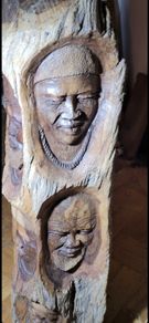 African driftwood carving