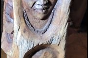 African driftwood carving
