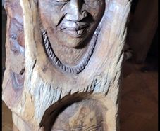 African driftwood carving