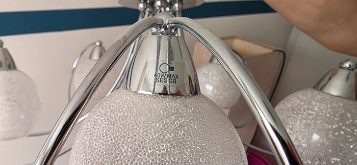 5-Light Chrome Ceiling Chandelier