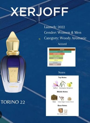 Xerjoff Torino 22 new sealed free gift 50 ml