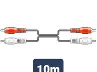 main image for ad 10 Meter 2 x RCA Plugs to 2 x RCA Plugs Leads