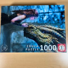 Educa 1000 Piece Jigsaw Puzzle - Once Upon A Time by Anne Stokes - Rare Dragons