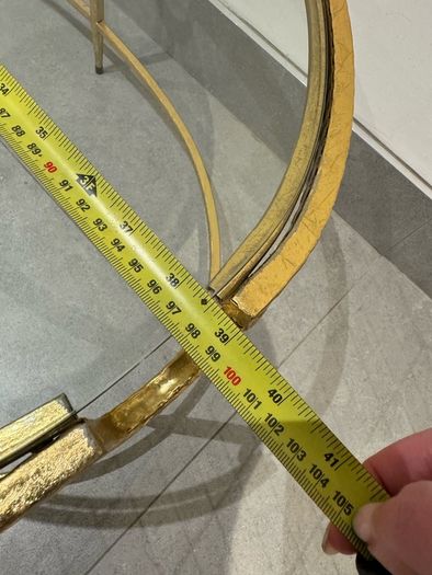 Gold coffee table with Glass Top
