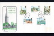 1984 Guernsey Landscapes Definitive Series (14p, 20p, 40p, 50p &amp; GB1) First Day Cover (FDC)