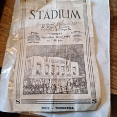 boxing leaflet Liverpool stadium