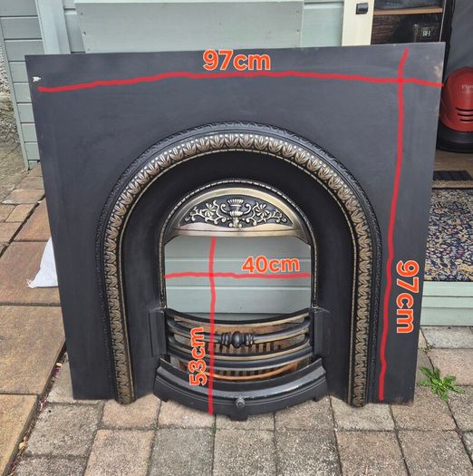 fireplace surround cast iron