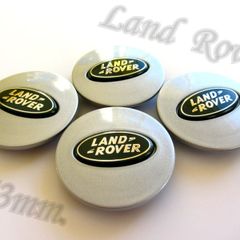 1set LAND ROVER Silver with BLACK logo  63mm Alloy Wheel Center Caps cap Hub Cover 63 Land L322