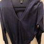 Karen Millen navy v neck jumper Image 4