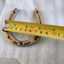 Horseshoe Decoration Good luck Charm Wall Hanging Mount Brass Image 3