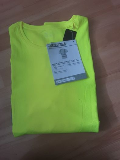 Hi-Vis T-Shirt with Solid Reflectir Band.. ISO Class 2 from Parkside .. Size X-Large