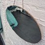 Vintage Art Deco oval bevelled Mirror Image 6