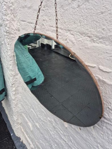 Vintage Art Deco oval bevelled Mirror