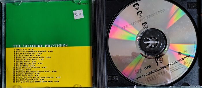 The Outhere Brothers - 1 Polish 2 Biscuits & A Fishsandwich CD (1995) Electronic Euro House EX+