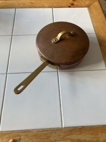 Copper saucepan