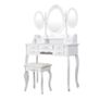 Three oval mirror seven drawer princess table for christmas gift Image 2