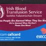 2000 Ireland 20 unit Irish  Blood Transfusion Service (Gemplus GEM1) Call Card Used Image 2