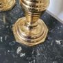 Antique pair of brass pedestal jardinieres Image 4