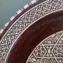 Vintage Mother of Pearl Wooden Decorative Plaque Image 3