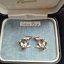 Vintage Silver Earrings with Little Stones. Image 2