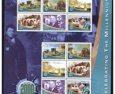 2000 Ireland Celebrating the Millennium Series 2 Historic Events Commemorative Stamp Sheet Mint Never Hinged (MNH)