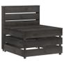 9 Piece Garden Lounge Set Grey Impregnated Pinewood Image 9