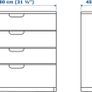 IKEA GALANT Drawer unit with lock Image 2