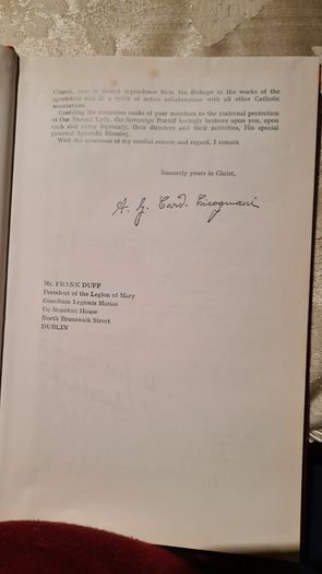Legion Of Mary Official Handbook. Hardback In Very Good Condition.