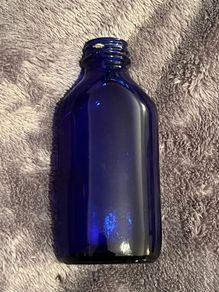 Vintage Small Cobalt Blue Bottle