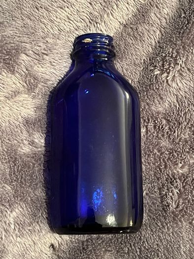 Vintage Small Cobalt Blue Bottle