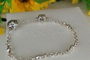 Brand new genuine Pandora sterling silver clip bracelet