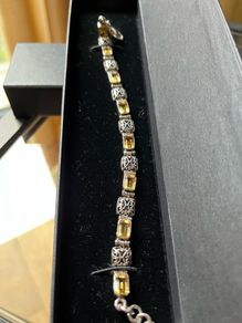 Citrine 925 Silver Bracelet