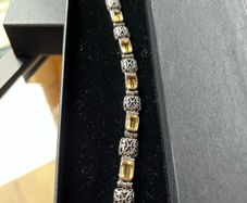 Citrine 925 Silver Bracelet