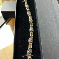 Citrine 925 Silver Bracelet