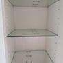 IKEA GODMORGON tall gloss white cabinet with glass shelves, 192cm Image 4