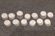 Job Lot 60x British Sixpences 1953 to 1967 Bulk Lot Elizabeth II