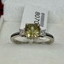 Diamond 950 Platinum AAA Turkizite & Diamond Trilogy Ring Image 7