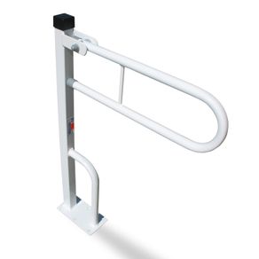 Toilet safety drop down grab rail