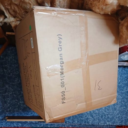 Grey Accent Armchair - Brand New in box - Harvey Norman