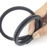 4 Pack 26" Rubber Frameless Windshield Wiper Blades Refills Windscreen Wiper Rubber Strips Replacement Parts for Most Auto Cars Buses Vans Lorries Trucks by Feelfly (4) Image 3
