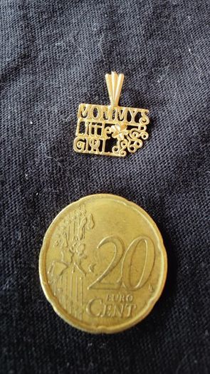 14k Gold Mommy's Little Girl necklace pendant