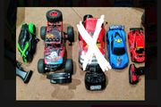3 Toy remote control cars, 4 cars in total to be sold together