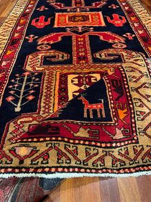 Large Authentic Persian Qashqai Runner - 320 x 128 cm - Hand-Knotted Wool