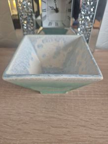 Vintage Evan Davis Signed Crystalline Ceramic Bowl (5.5")