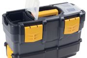 BRAND NEW Black Ultra-tough Plastic Tool Box and Cart with Organizers and Tray in Various Sizes