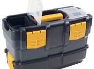 main image for ad BRAND NEW Black Ultra-tough Plastic Tool Box and Cart with Organizers and Tray in Various Sizes