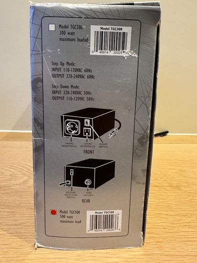 Voltage Valet TGC 500 Step Up / Step Down Power Transformer